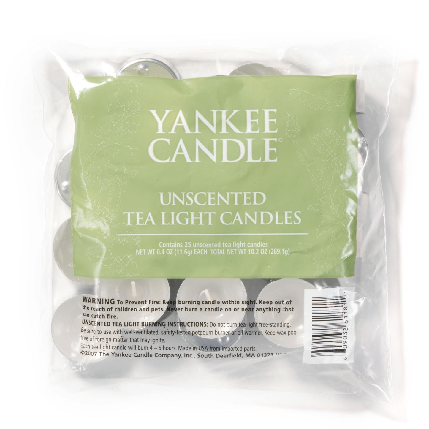 Unscented Tea Light Candles (S5SET)