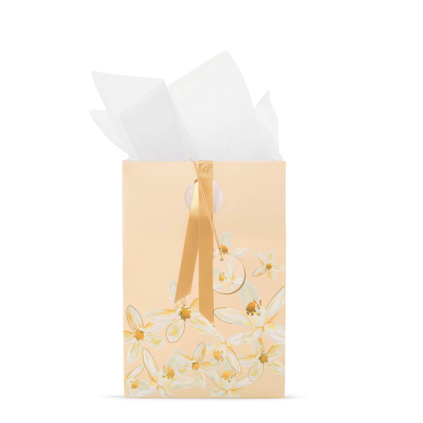 Peach Jasmine Floral Gift Bag (S5C4N)