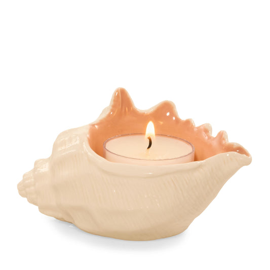 Seashell Tea Light Candle Holder (S5FEJ)