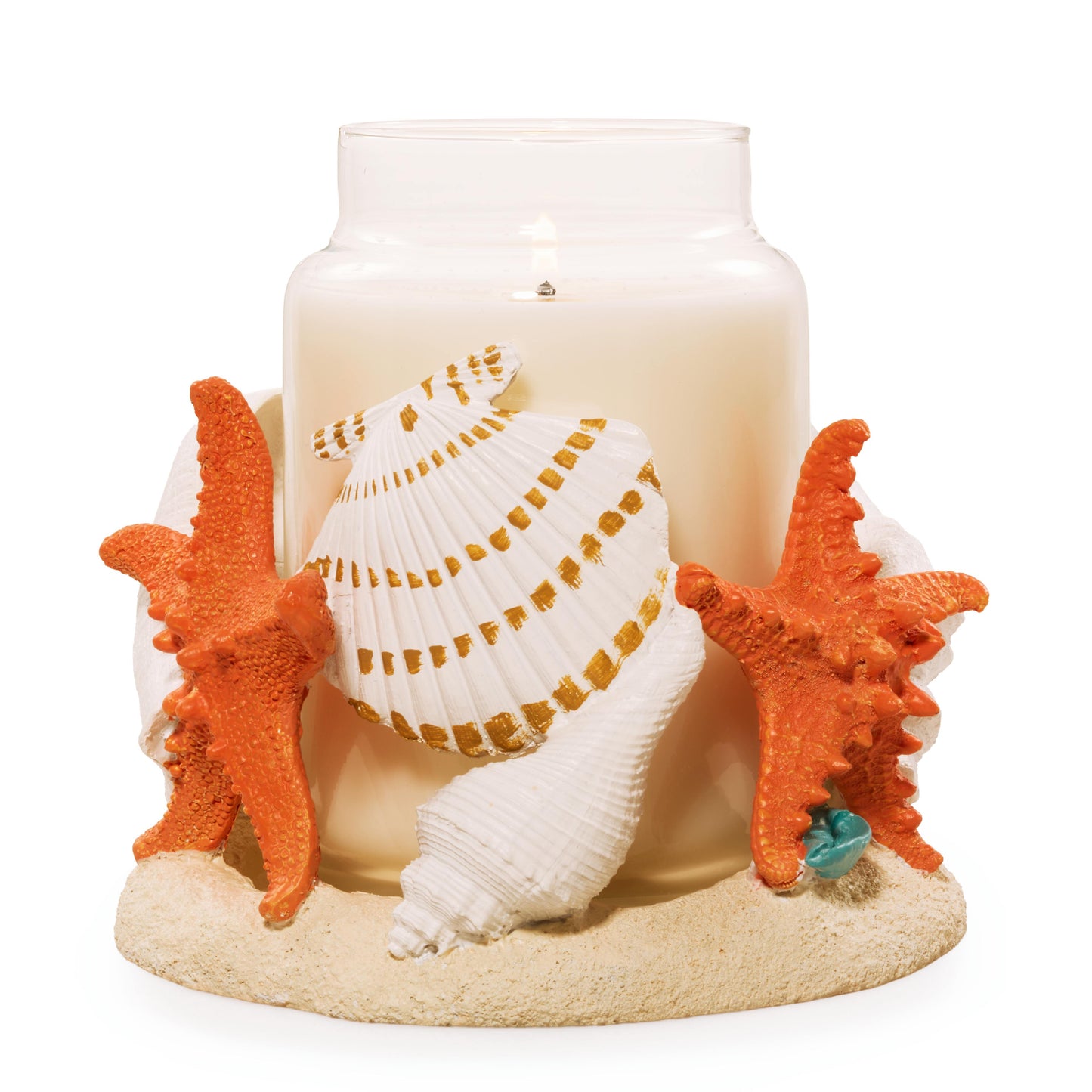 Seashell Jar Candle Holder (S5AZJ)