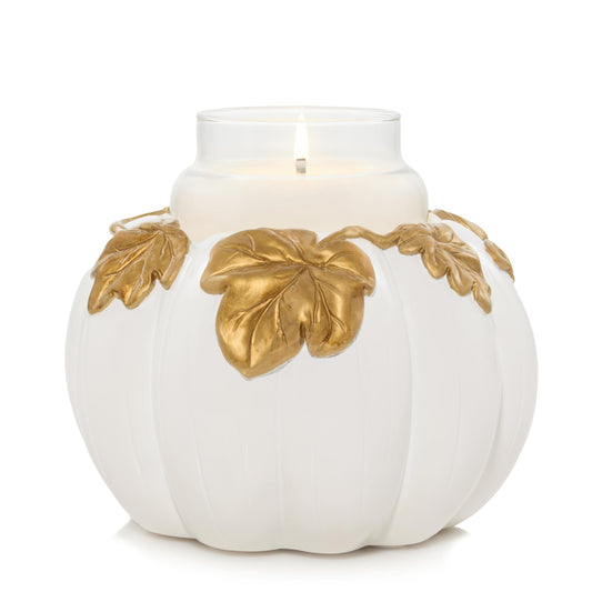 White Pumpkin Resin Holder (S5YPU)